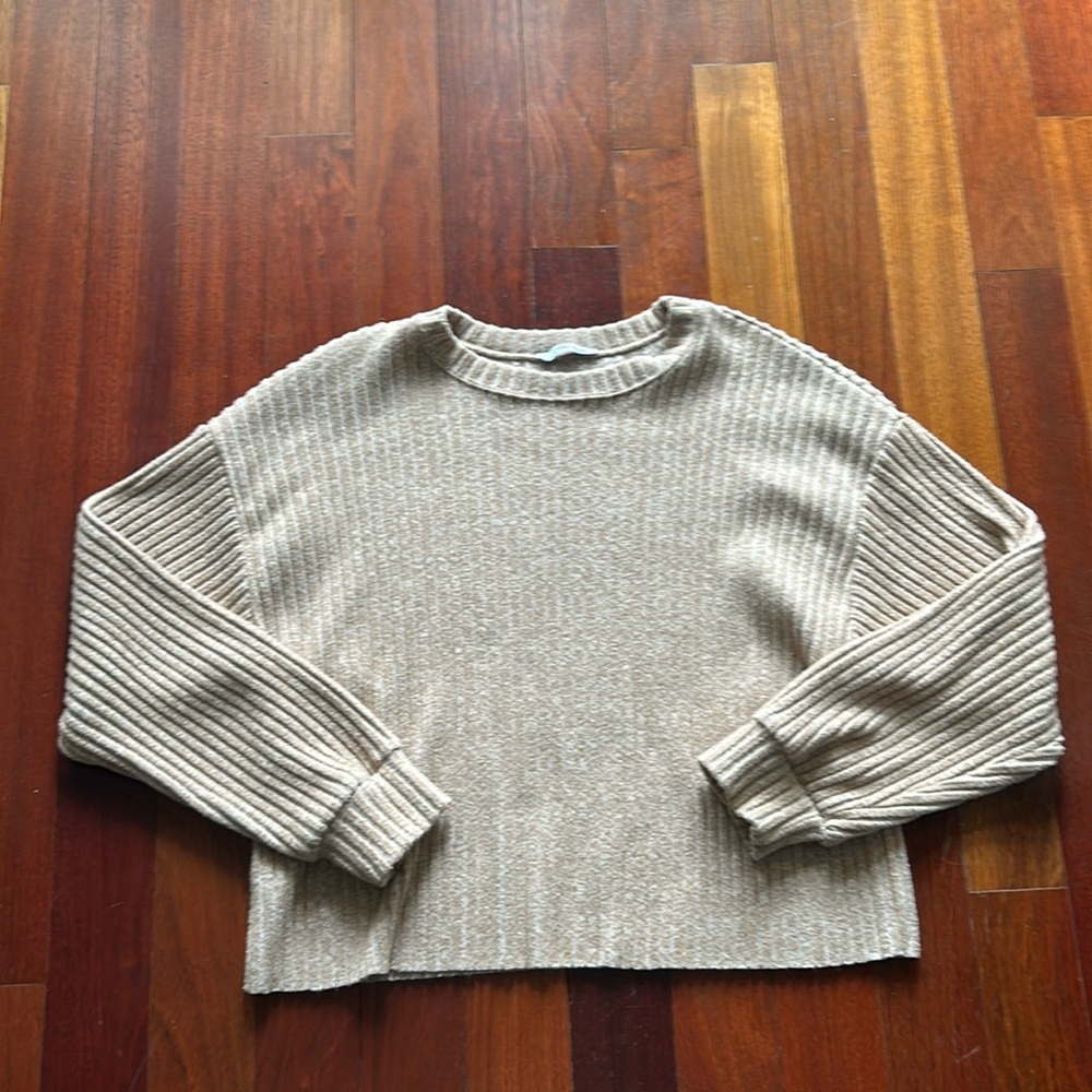 Women’s size S Zara pink cropped sweater.